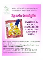 SPAZIO FAMIGLIA:  Sportello di Ascolto per genitori - 2010 - Centro Synesis®